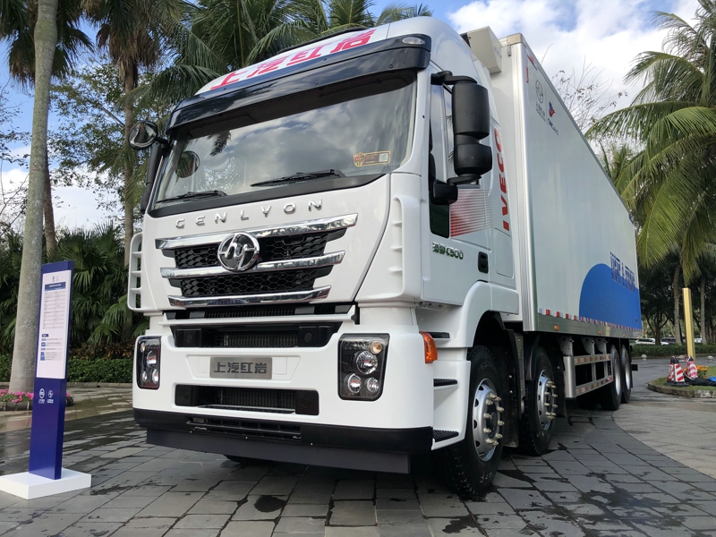 紅巖杰獅C500 8×4冷藏車