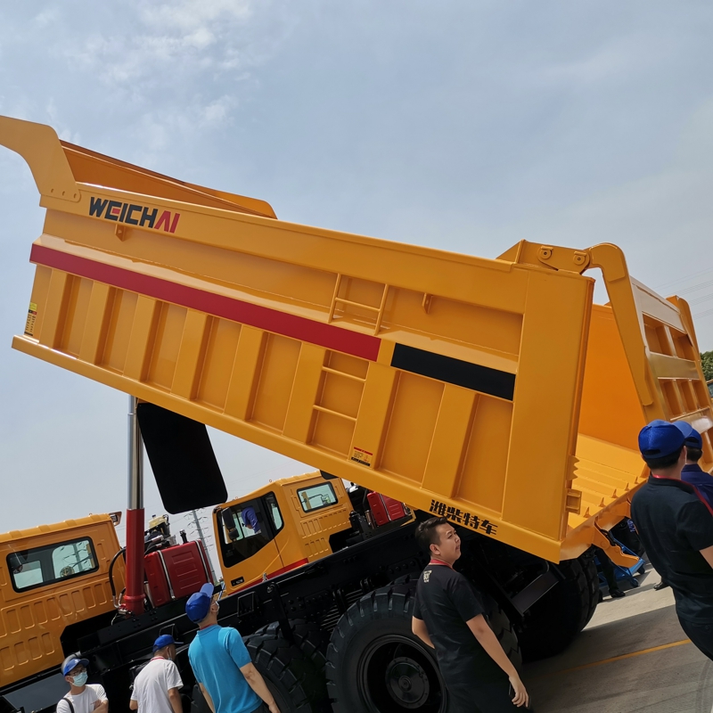 用戶參觀濰柴特車(chē)2020款礦卡新品