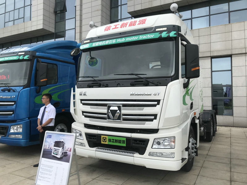 徐工漢風(fēng)G7輪轂電機牽引車